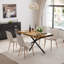 Ensemble de table de salle à manger extensible avec chaises en velours-1798613607-1798613606-1800150148