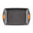 Rachael Ray Bakeware Nonstick Cake Pan with Lid, 9 Inch by 13 Inch, Gray with Orange Lid