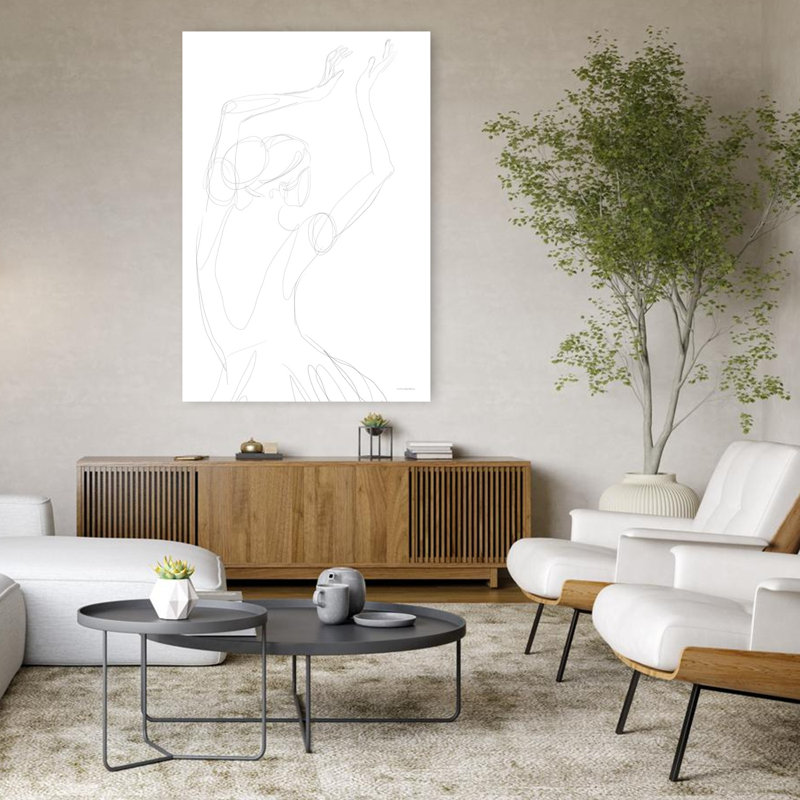 Art contemporain abstrait Vogue, H 48 po x l 32 po