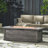 56" Outdoor 50,000 BTU Rectangular Mgo Concrete Propane Fire Pit (Tank Cover Not Included)-820202465