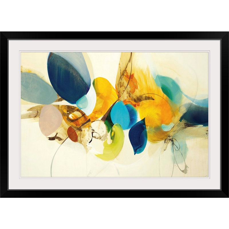 « Alea Candide Color » par Sarah Stockstill - reproduction, H 32 po x l 44 po x P 1 po, Cadre noir