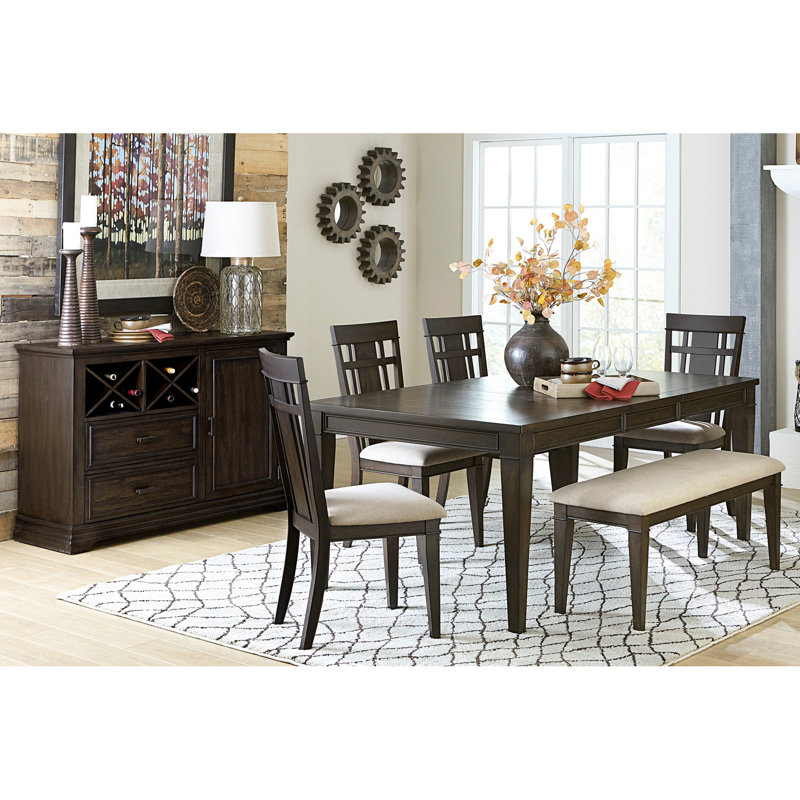 Banc rembourré en tissu beige brun foncé de 48 pouces pour meubles de salle à manger avec siège souple 48 po