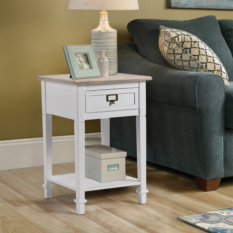  Spooner 15.9'' W Solid Wood Nightstand & End Table, White