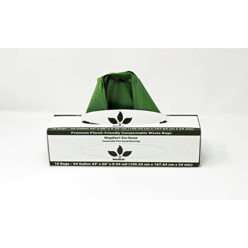 Mogalixe compostable 64 gallons Sacs poubelle