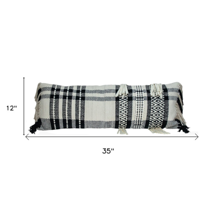 Coussin décoratif blanc Minos