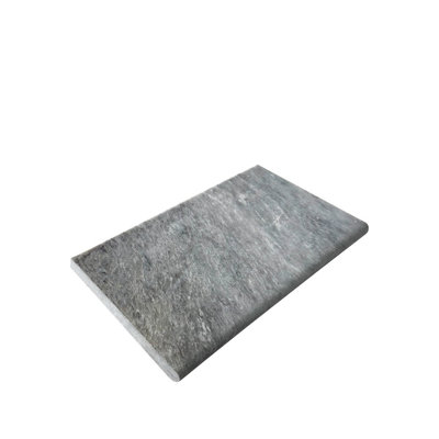 Afyon Grey Grained Texture 12x24 Marble Thick Bullnose Coping