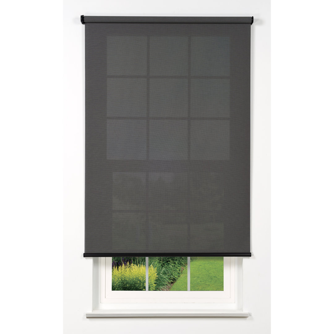 Cordless 5% Solar Screen Standard Roller Shade (Arrives 1/4" Narrower) Linen Avenue 
