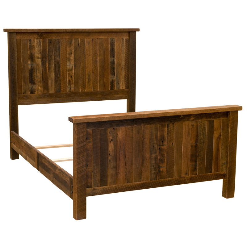 Fireside Lodge Barnwood Traditional Bed - Queen, Queen