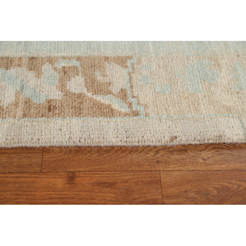 One-of-a-Kind 4'0" X 4'11" New Age Wool Area Rug in Blue