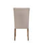 Chaises d'appoint Leventis en lin crème et chêne vieilli