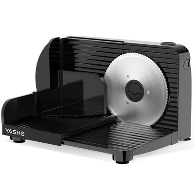 Electric Home Food Slicer 150W Stainless Steel Blade Adjustable Thickness for Meat Cheese Bread