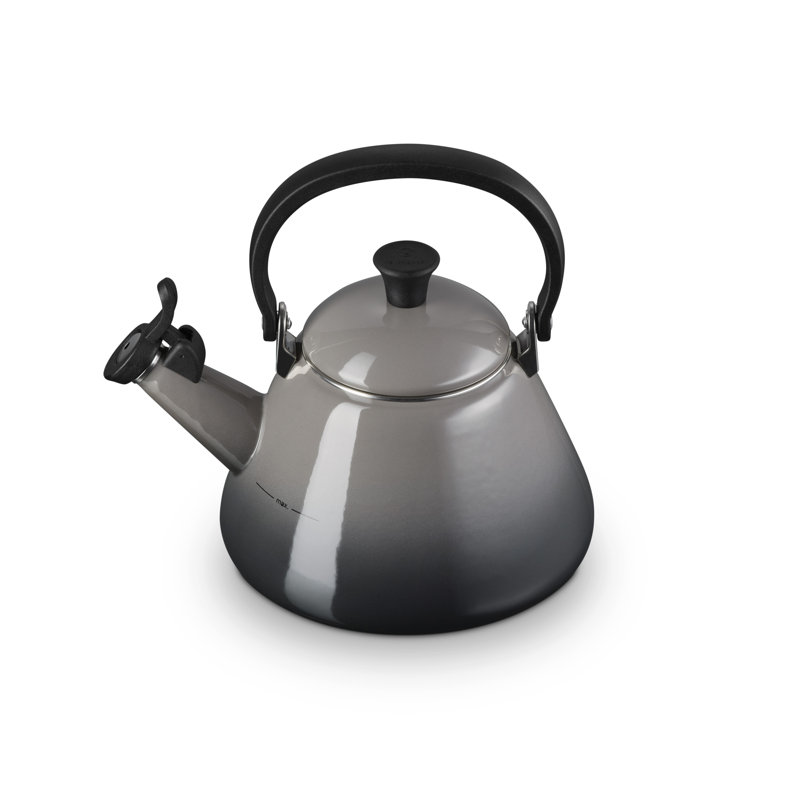 Le Creuset Kone Kettle with Fixed Whistle 1.6L, Flint