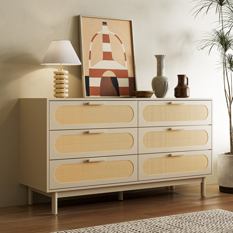 Commode 6 tiroirs l 55,1 po