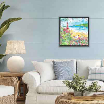 Cadre flottant Summer Whimsy Seaside, design par Clare Tupper