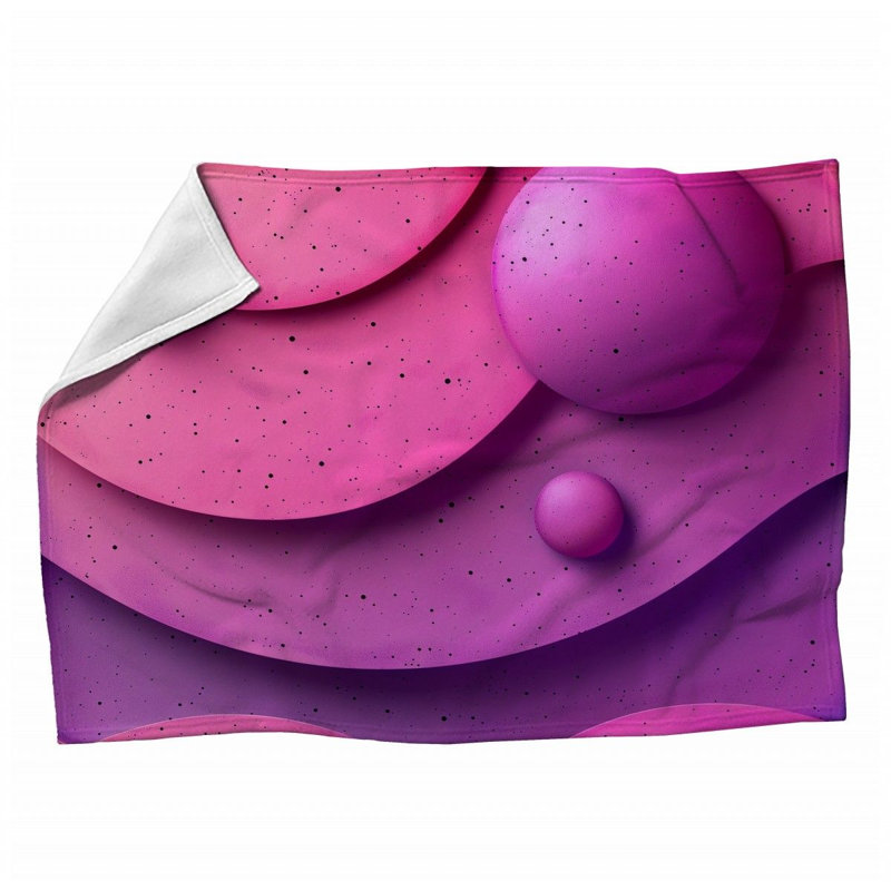Jeté polaire D Shapes - Jetés d'art pour canapés ou lits 12177, Grand lit