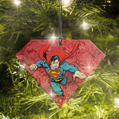 DC Comics Hanging Superman Logo Shaped Print
