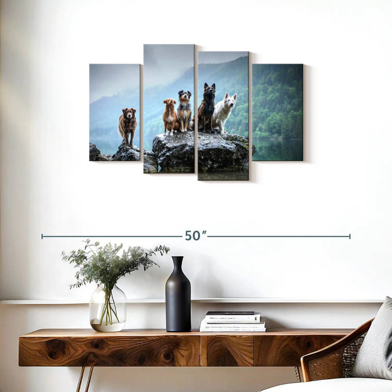 Dog Alliance, 22" H x 36" W