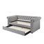 Justice Smoke Grey Fabric Daybed W/Trundle (Twin)