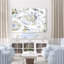 Boho, Ceyton Garden IV, noir, or, bleu, sur blanc, motifs, motifs, bohémien, dessin au trait-1506421137