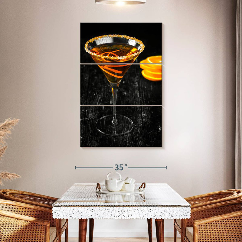 Yarlin Citrus Martini Cocktail, 50" H x 32" W