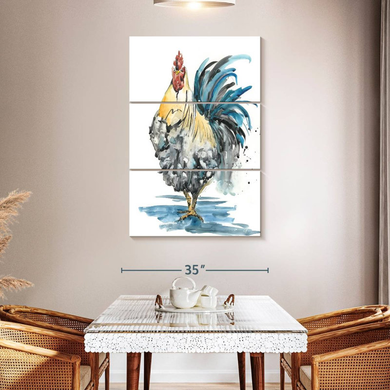 Brampt Rooster Splash II, 32" H x 20" W