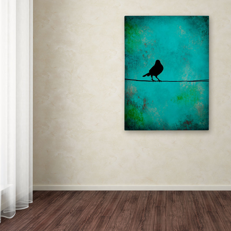 «Bird's Attention» par Nicole Dietz, reproduction sur toile, H 24 po x l 18 po x P 2 po