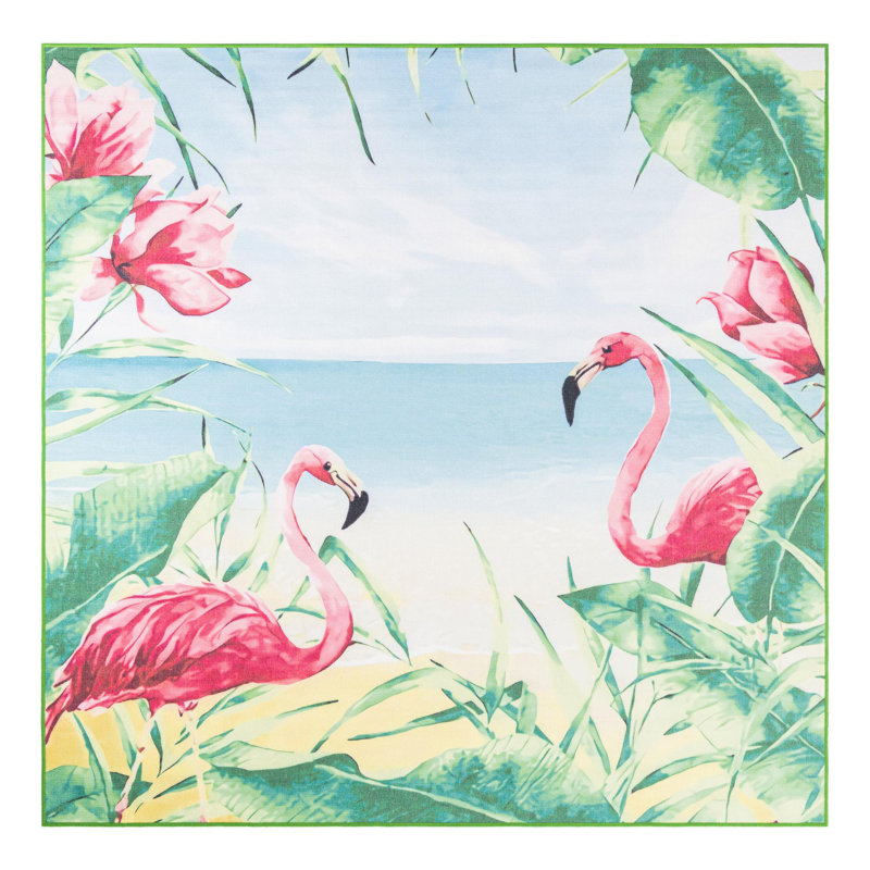 Tapis d'intérieur / extérieur Jill Zarin Dominica, Carré 7 pi 10 po