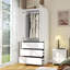 Armoire-penderie 31 po avec 3 tiroirs et tablettes