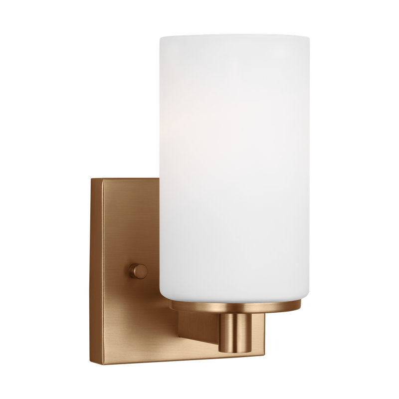 Aydrien Dimmable Bath Sconce, Satin Brass, No
