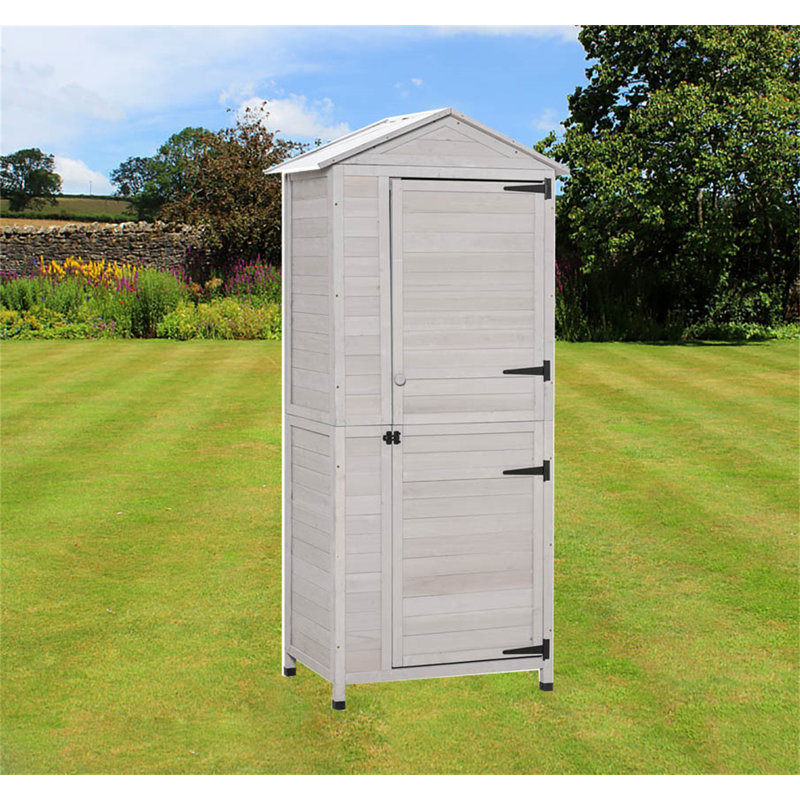 Outdoor 3 ft. W x 2 ft. D Solid Wood Storage Shed