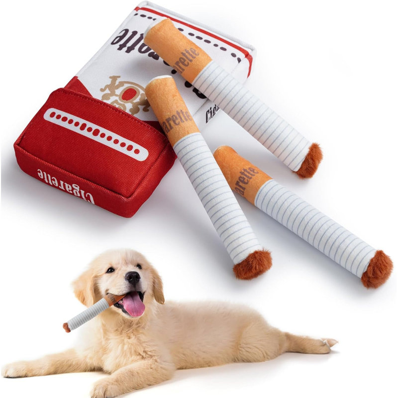 Casse-tête amusant avec cache-cache pour chien, jouet de terrier interactif avec 3 peluches pour les petits et moyens chiens