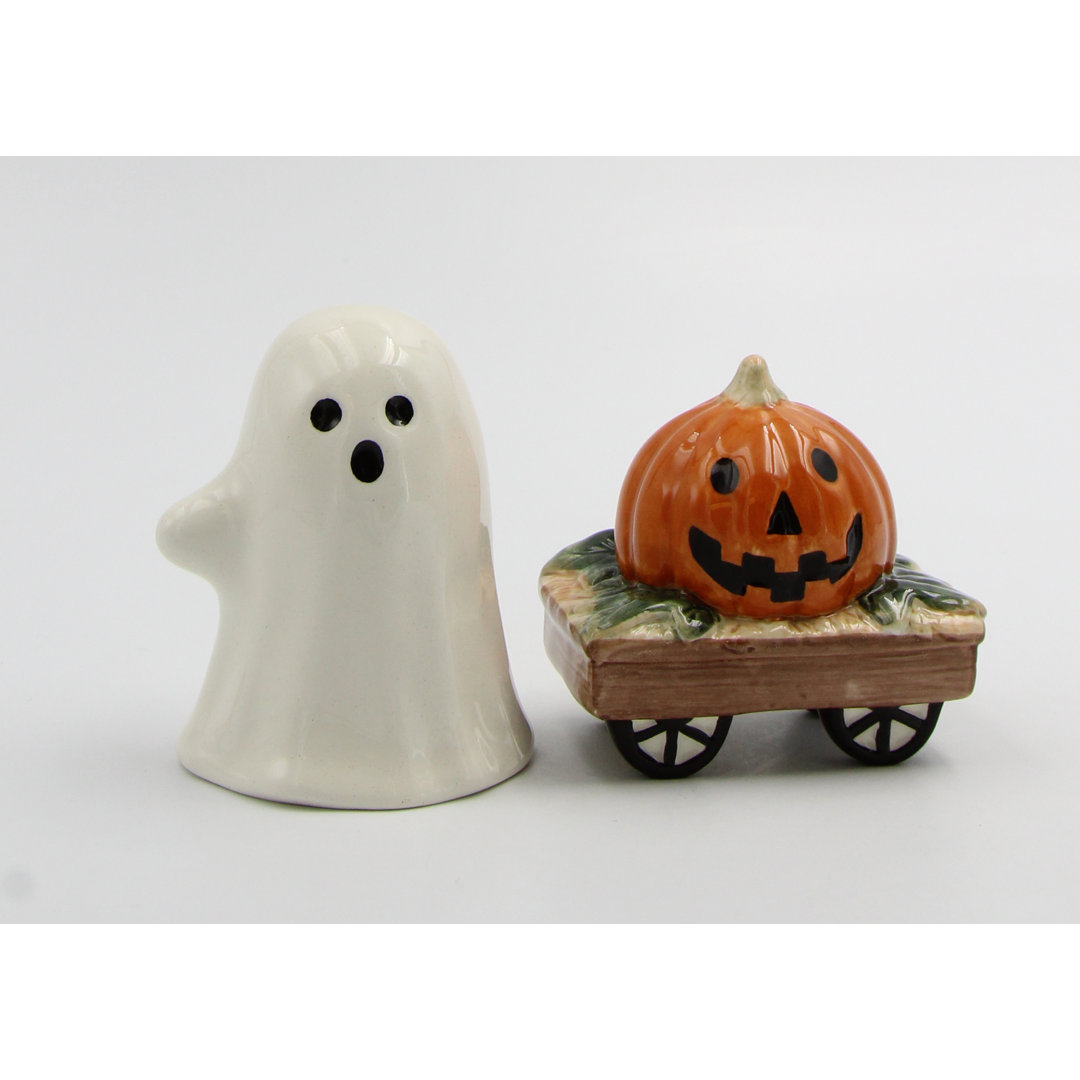 Casper And Pumpkin Wagon Salt And Pepper Cosmos Gifts