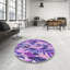Tapis 100% à motifs lavables à la machine 2989 WSH-PAT1804-PUR--67976490