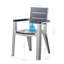 Ensemble de 4 chaises avec accoudoirs en noir / brun teck-2083672289