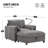 38" Single Sofa with Storage Ottoman-1558092688