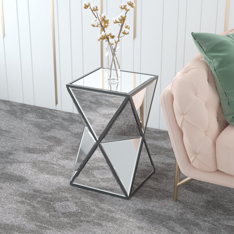 Ginna Glass Top End Table