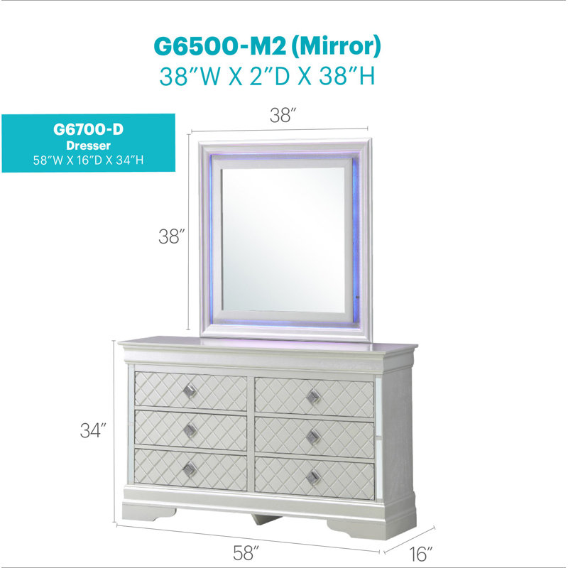 Commode Verona G6700-D, Champagne