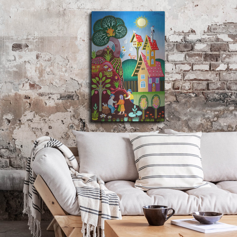  «Love We Partagez» par Koday, art mural en métal, 24 po x 36 po