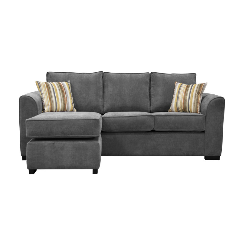 Celis 3 Seater Sofa & Chaise, Pewter