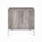 Nightstand With 1 Drawer And Open Shelf, Bed Side Table With Metal Base