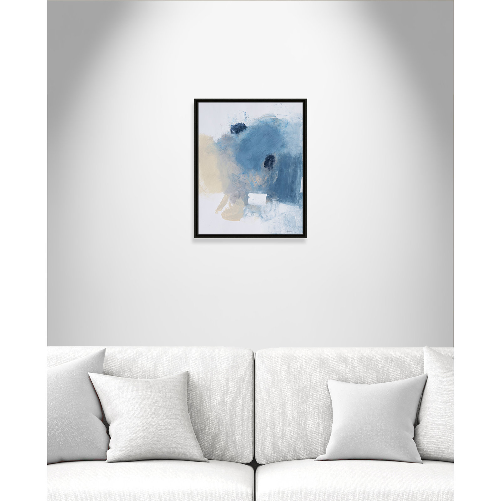 Coastal Carnival Collection "Coastal Carnival I" Print, Espresso Floater Framed Canvas, No Mat, 21.5" H x 17.5" W x 2" D