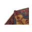 Hand-Knotted High-Quality Red and Blue Area Rug