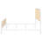 Randall White Open Cane Webbing Metal Eastern King Bed