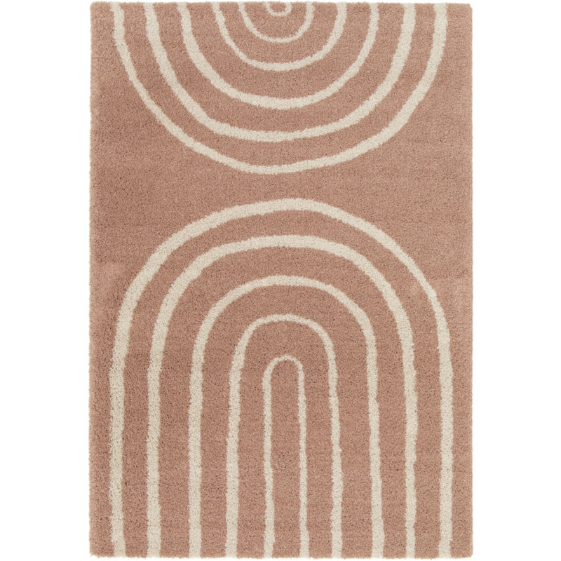 Harlan Geometric Shag Area Rug, Rectangle 160 x 230 cm
