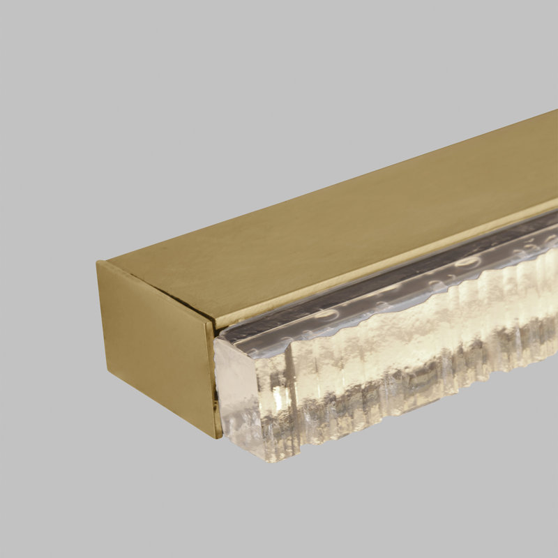 Serre 1 - Light LED Bath Bar, Natural Brass