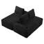 Canapé modulaire Boneless 104 po Cloud, canapé modulaire moderne avec assise profonde et méridienne en L