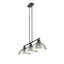 Luminaire suspendu linéaire 3 lumières Laramy-107150101-107150106