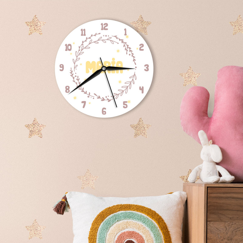 Wood Wall Clock, Yes