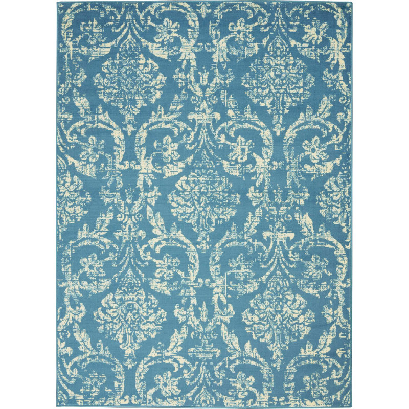 Yurig Abstract Indoor Rug, Rectangle 2' x 4'