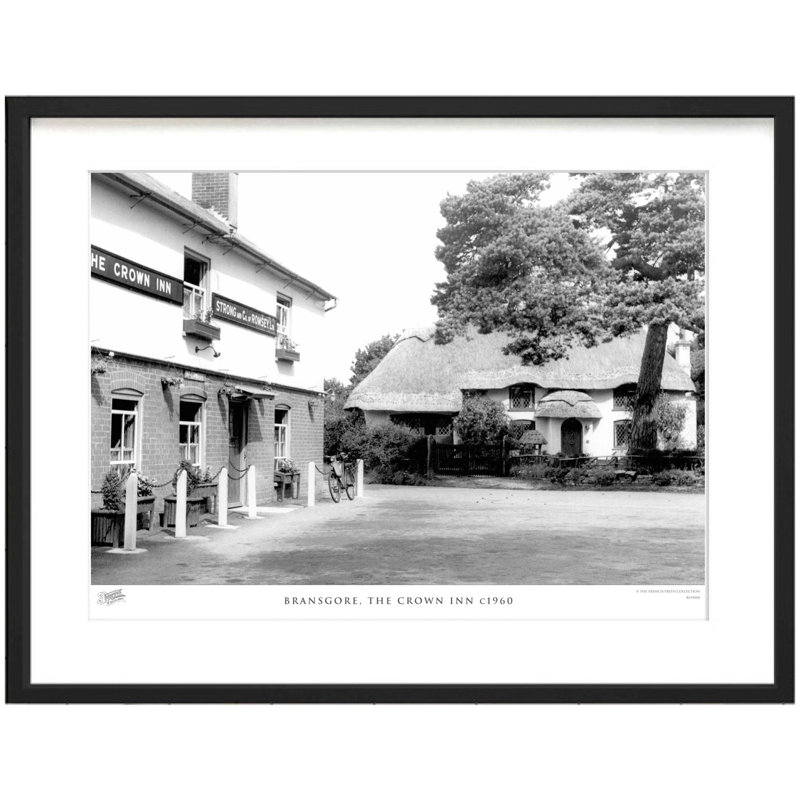 Bransgore, The Crown Inn C1960 by Francis Frith - Single Picture Frame Print, 40cm H x 50cm W x 2.3cm D
